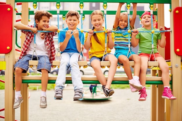 Playful Moments: Kids on Swings